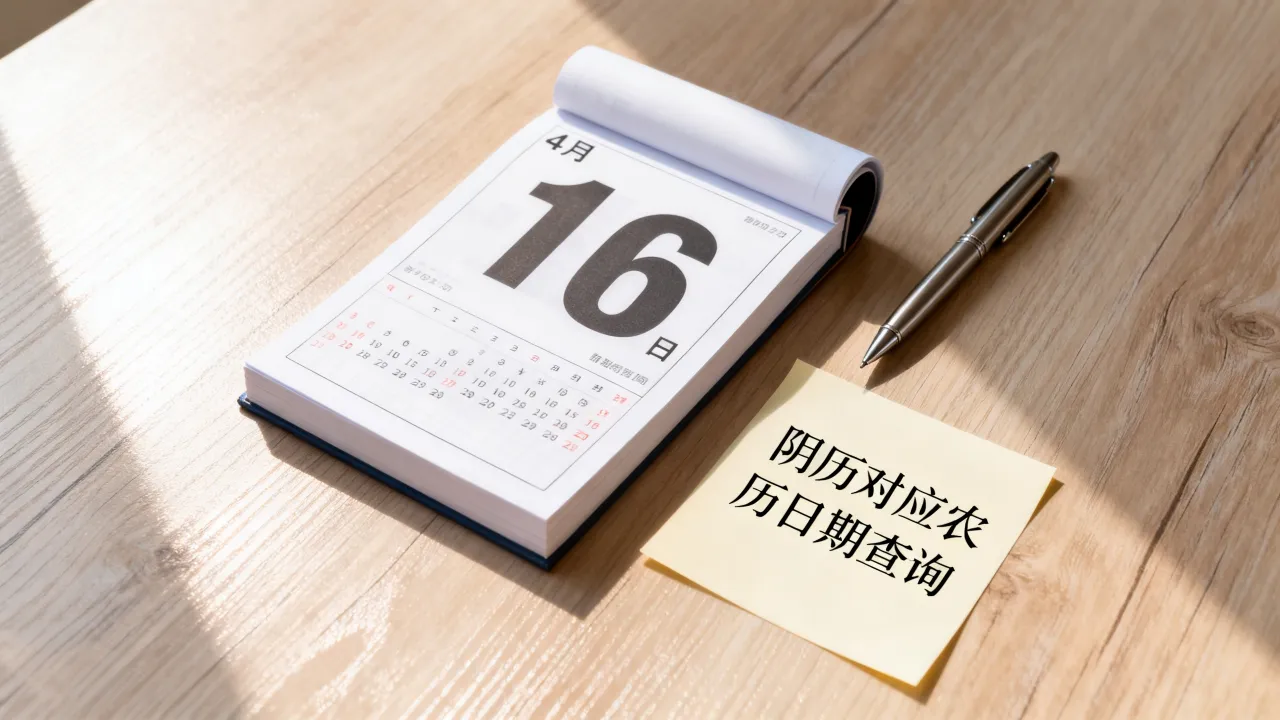 4月16日阴历是几月几号？农历日期对应查询