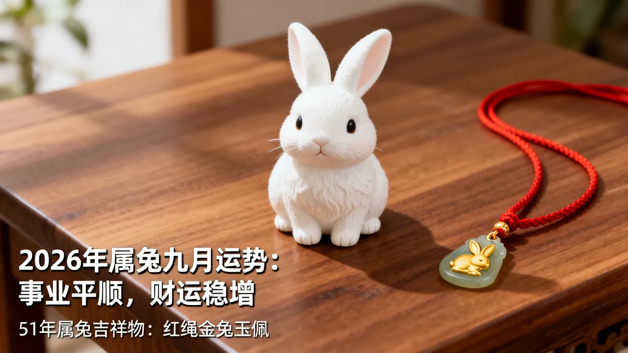 2026年属兔九月运势如何?51年属兔今年吉祥物带什么好 2026年属兔九月运势如何?51年属兔今年吉祥物带什么好