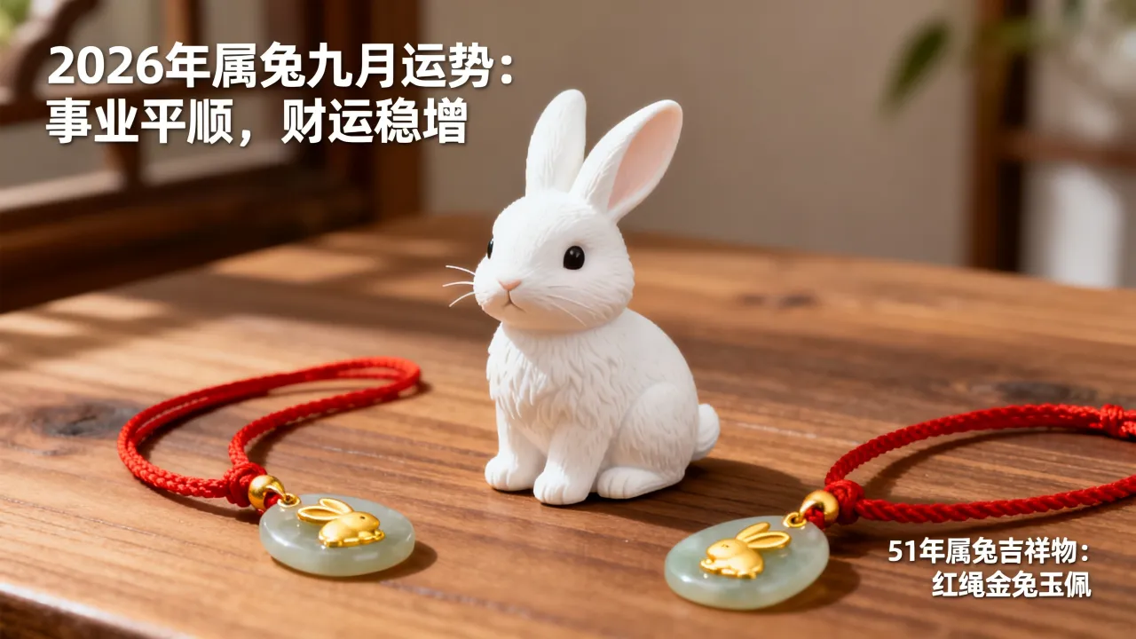2026年属兔九月运势如何?51年属兔今年吉祥物带什么好 2026年属兔九月运势如何?51年属兔今年吉祥物带什么好