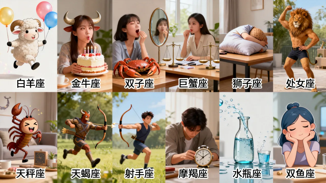 十二星座趣图有哪些？十二星座搞笑趣图大全