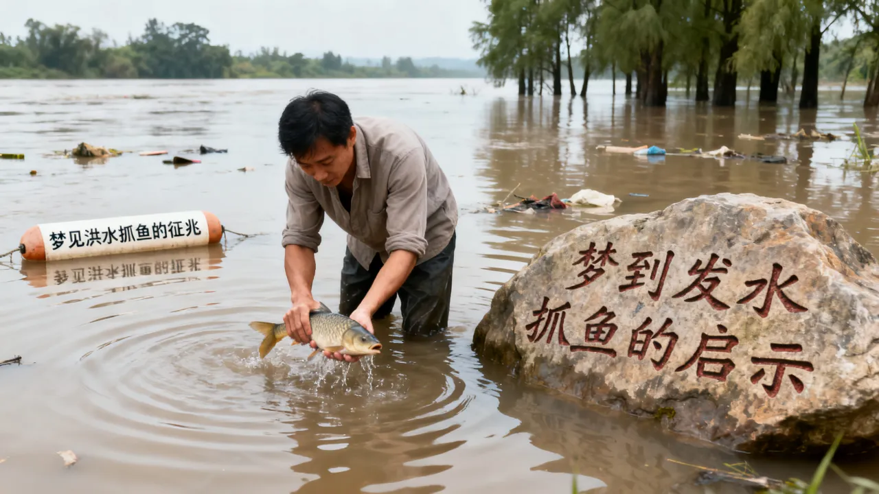 梦到了发水抓鱼是什么启示，梦见洪水抓鱼有何征兆