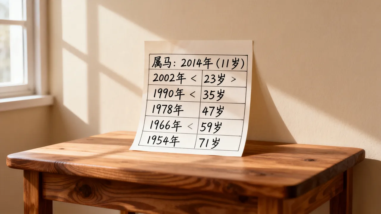 属马的今年几岁,2025年属相月份年龄对照表查询 属马的今年几岁,2025年属相月份年龄对照表查询