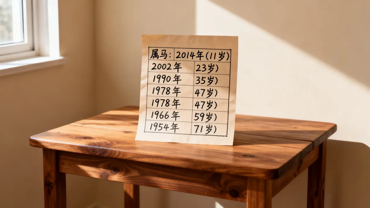 属马的今年几岁,2025年属相月份年龄对照表查询 属马的今年几岁,2025年属相月份年龄对照表查询