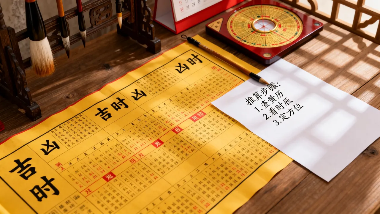 怎么推算日月吉凶，如何通过黄历推算择吉日时辰
