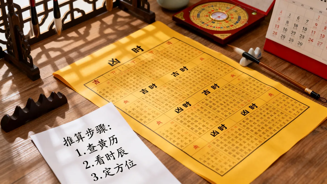 怎么推算日月吉凶，如何通过黄历推算择吉日时辰