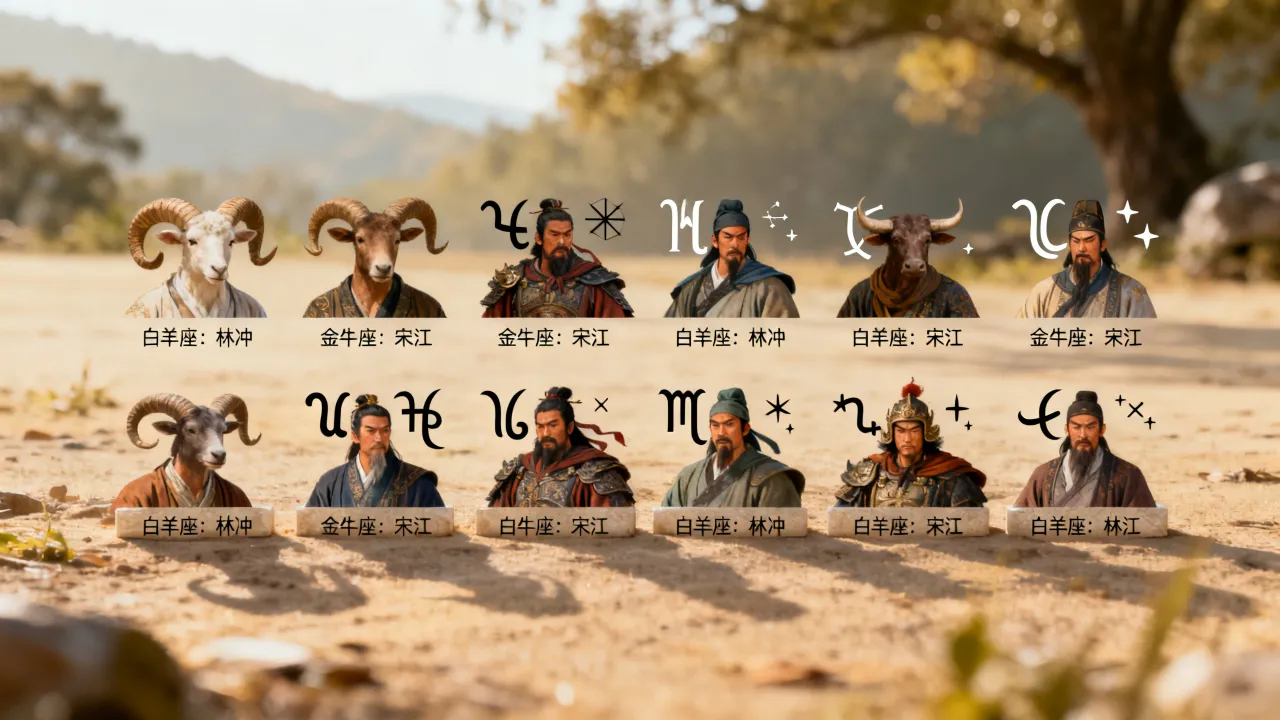 十二星座对应水浒人物是谁，哪个星座最厉害？