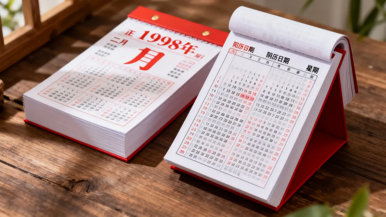 1998年农历日历怎么查,1998年阴历阳历对照表查询 1998年农历日历怎么查,1998年阴历阳历对照表查询