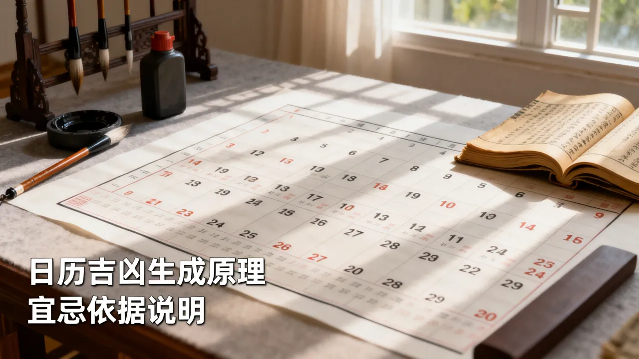日历吉凶是怎么生成的，日历上的宜忌依据是什么？