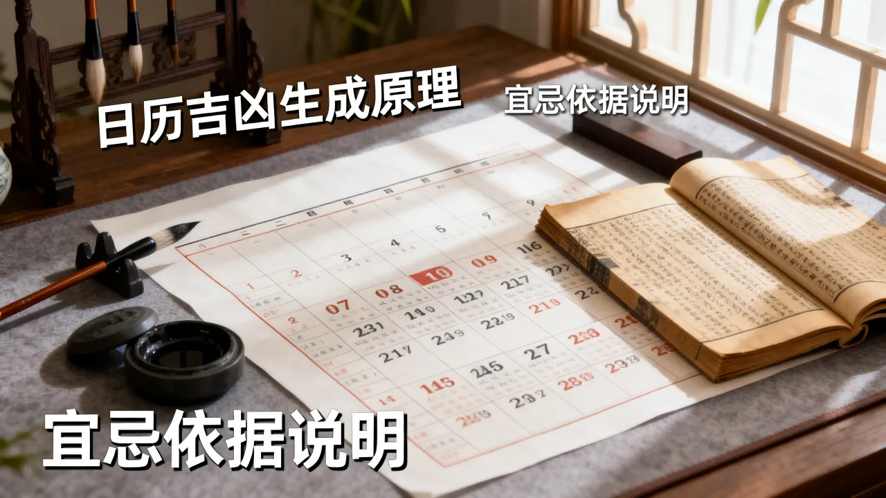 日历吉凶是怎么生成的,日历上的宜忌依据是什么? 日历吉凶是怎么生成的,日历上的宜忌依据是什么?