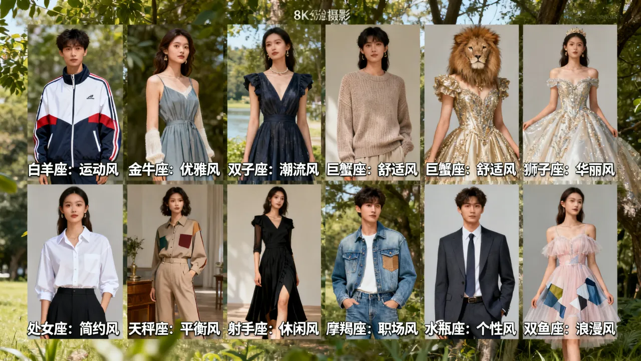 十二星座喜欢的衣服是什么,怎么根据星座选择合适的穿搭? 十二星座喜欢的衣服是什么,怎么根据星座选择合适的穿搭?