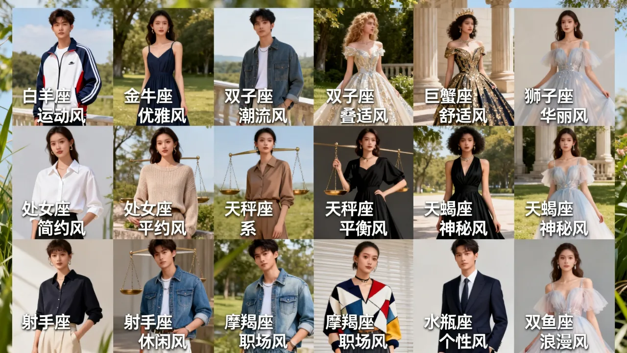 十二星座喜欢的衣服是什么,怎么根据星座选择合适的穿搭? 十二星座喜欢的衣服是什么,怎么根据星座选择合适的穿搭?