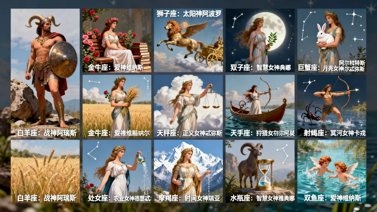 十二星座你在被谁守护，每个星座的守护神分别是谁？
