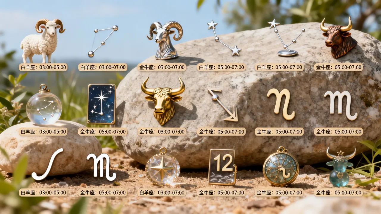 十二星座小时是什么意思？十二星座小时查询表大全