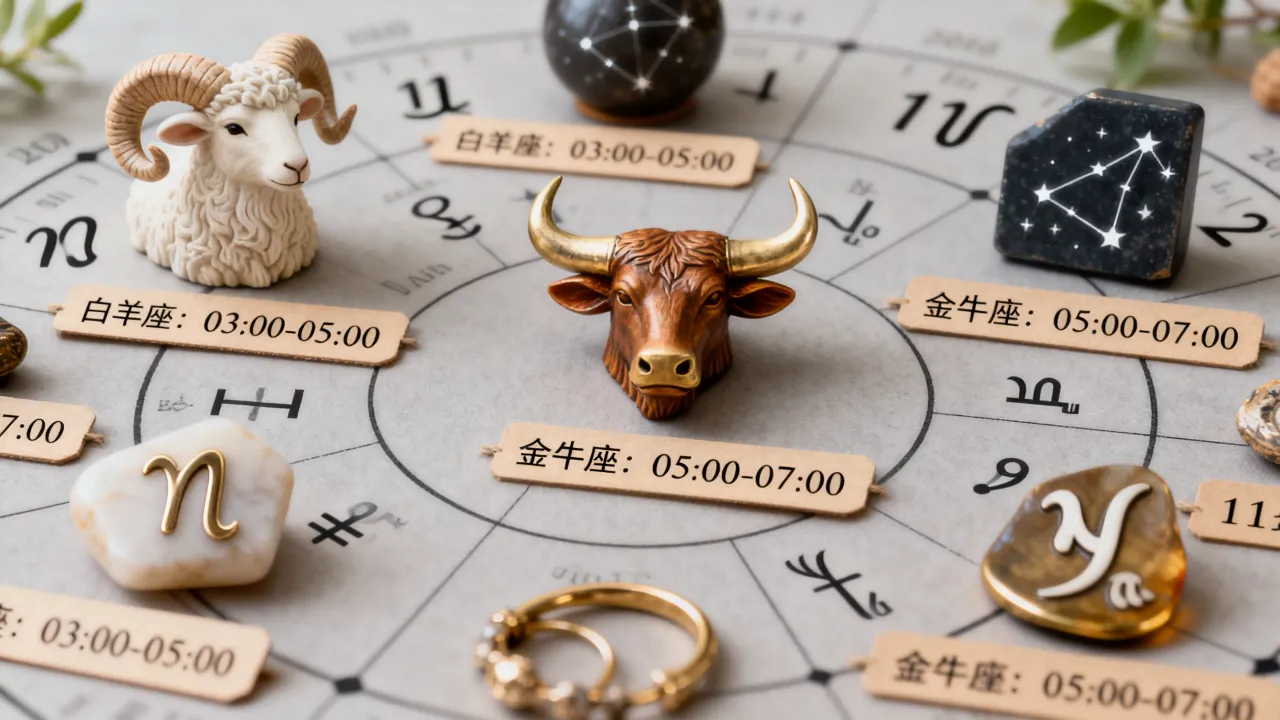 十二星座小时是什么意思？十二星座小时查询表大全