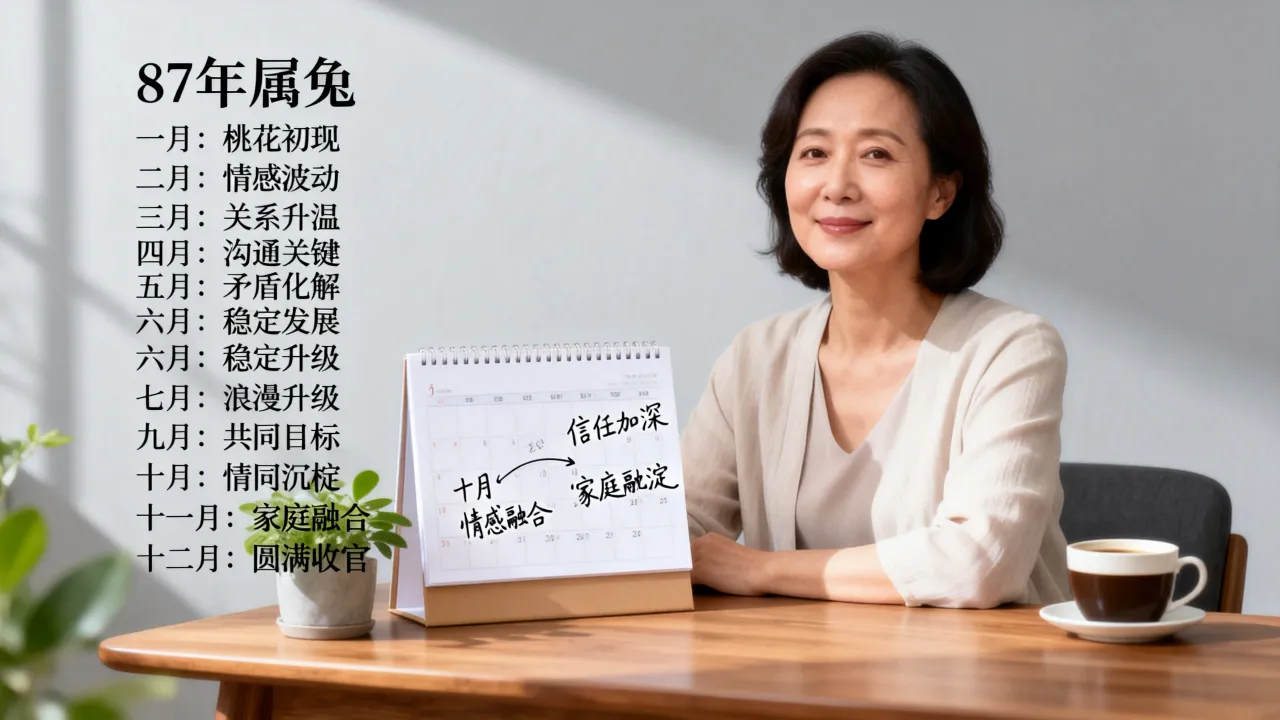 87年属兔2026年感情运势如何,女性全年每月运势详解 87年属兔2026年感情运势如何,女性全年每月运势详解