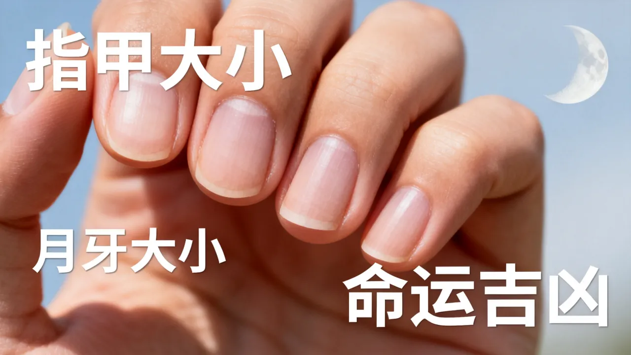 指甲大小与命运有关吗，指甲月牙大小看命运吉凶