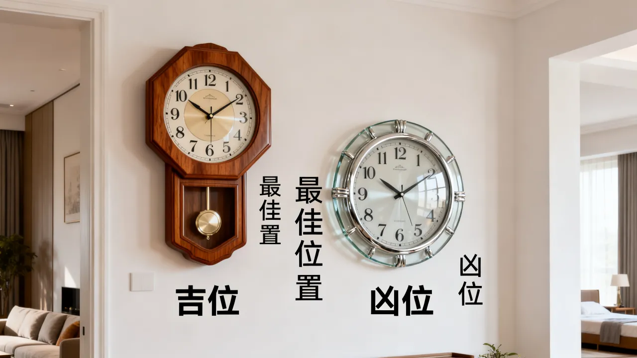 挂钟方位怎么看吉凶图,家中挂钟最佳位置如何判断? 挂钟方位怎么看吉凶图,家中挂钟最佳位置如何判断?