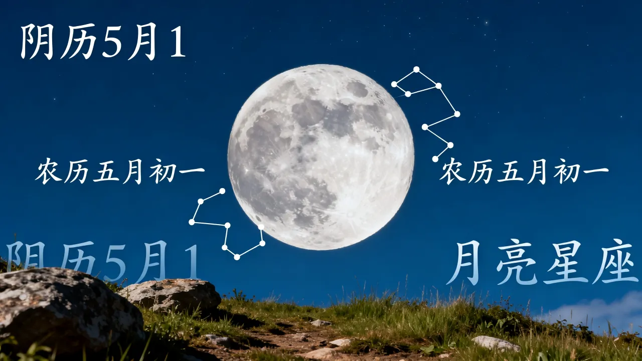 阴历5月1是什么星座,农历五月初一对应的月亮星座是哪个 阴历5月1是什么星座,农历五月初一对应的月亮星座是哪个