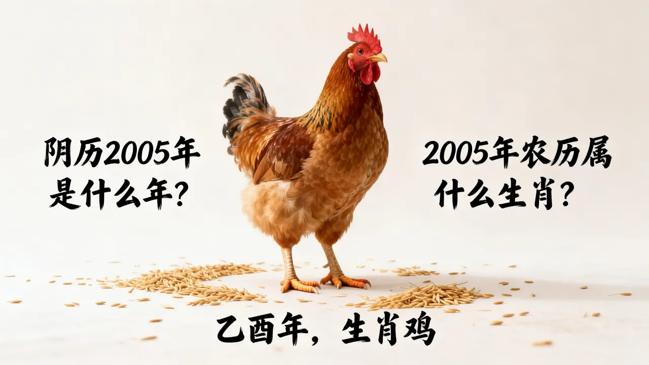 阴历2005年是什么年？2005年农历属什么生肖？