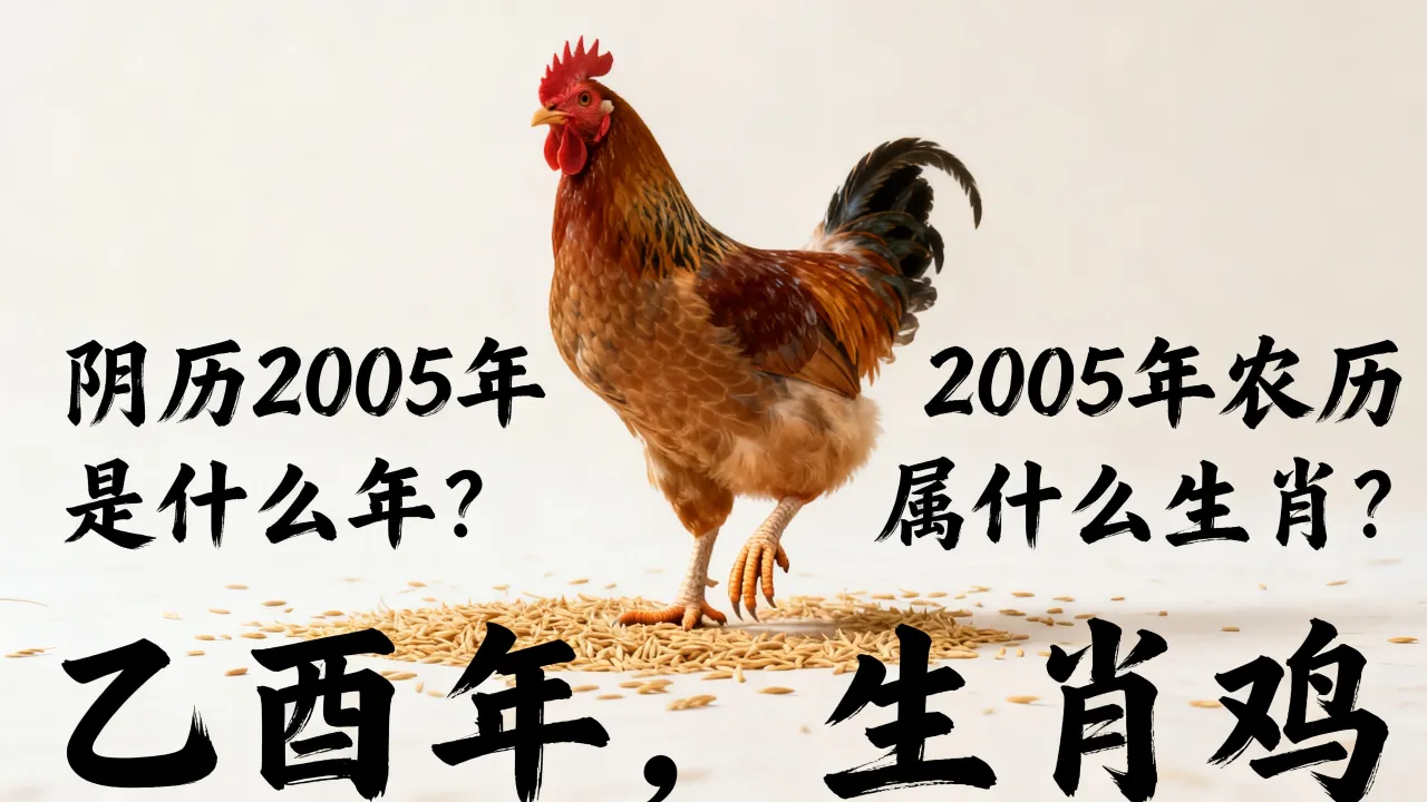 阴历2005年是什么年？2005年农历属什么生肖？