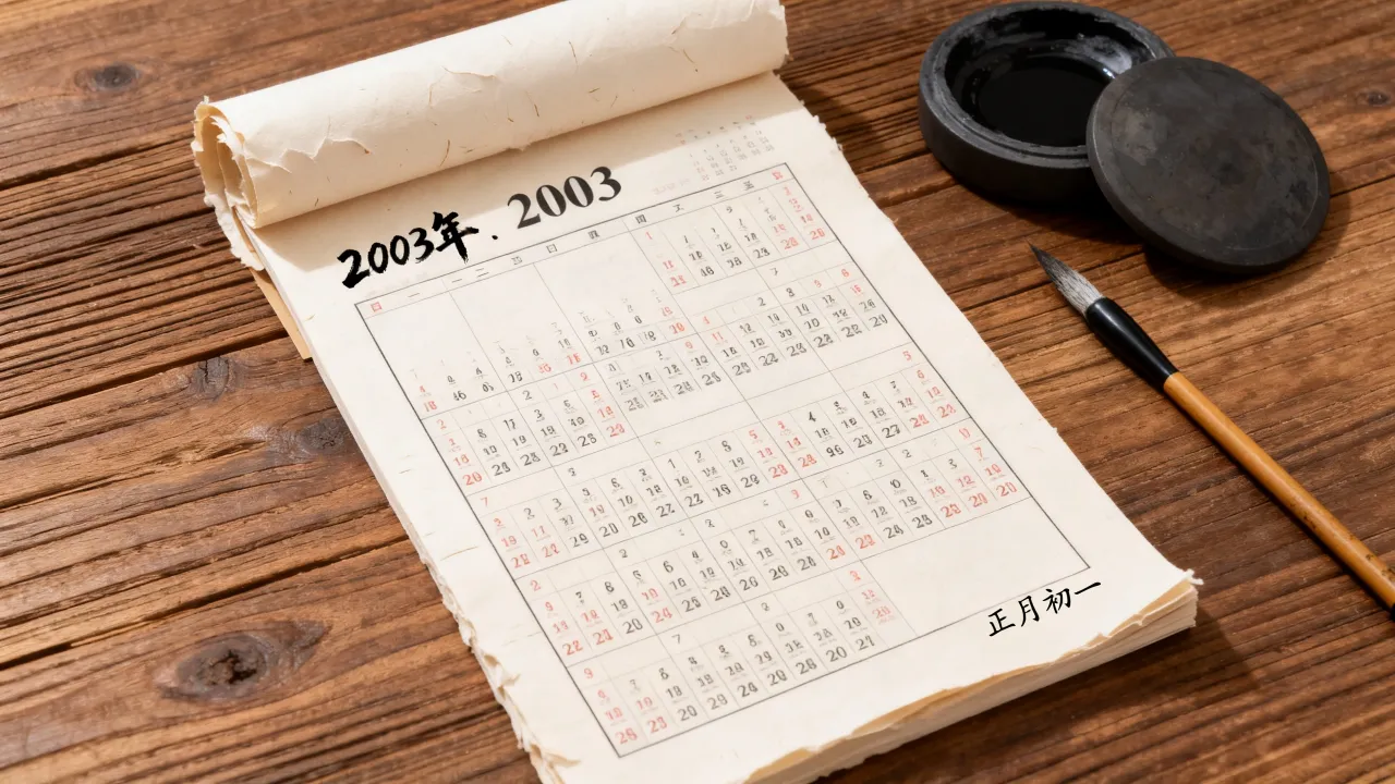 2003年阴历日历怎么查?,2003年农历日历表 2003年阴历日历怎么查?,2003年农历日历表