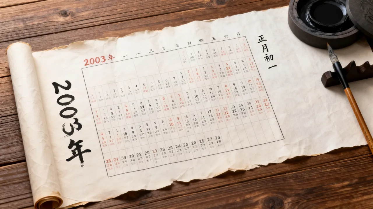 2003年阴历日历怎么查?,2003年农历日历表 2003年阴历日历怎么查?,2003年农历日历表