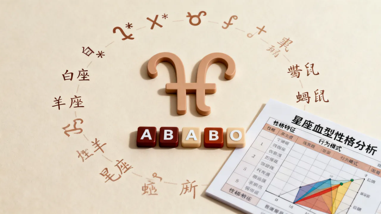 星座血型性格分析准不准，为什么血型不同星座性格也不同