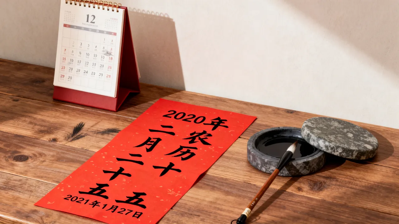 2020阴历25是几号?农历十二月二十五对应公历哪天? 2020阴历25是几号?农历十二月二十五对应公历哪天?