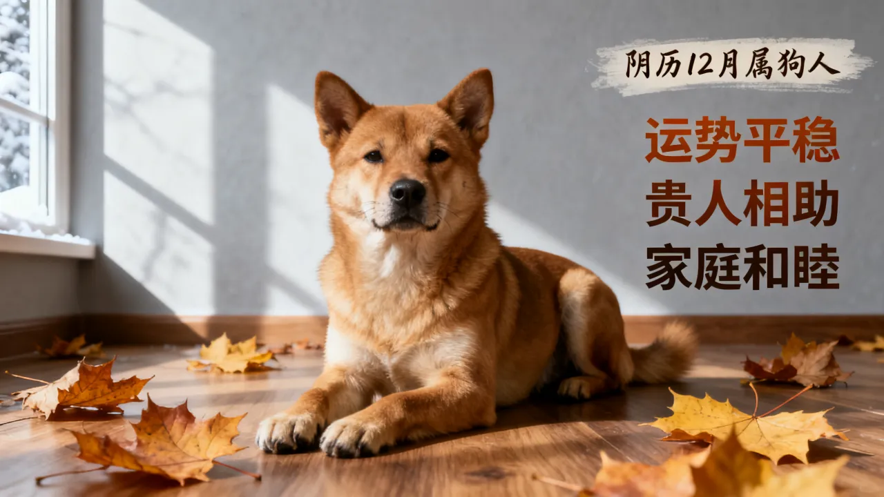 阴历12月出生的属狗人命运怎么样，这一生运势好不好