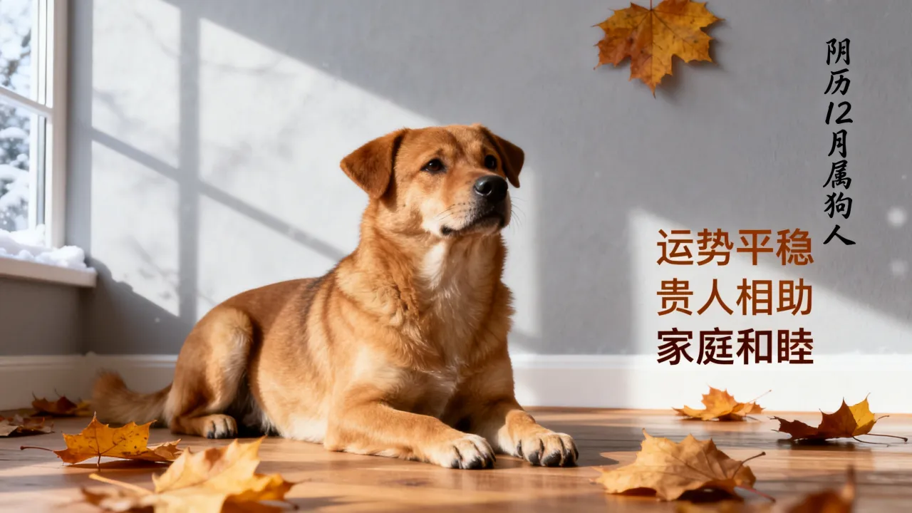 阴历12月出生的属狗人命运怎么样，这一生运势好不好