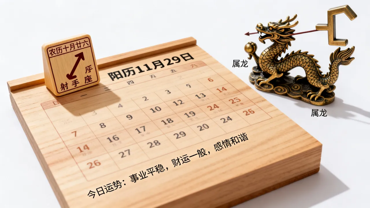 阳历11月29日阴历是什么日子，农历几月几号，星座属相运势全解析