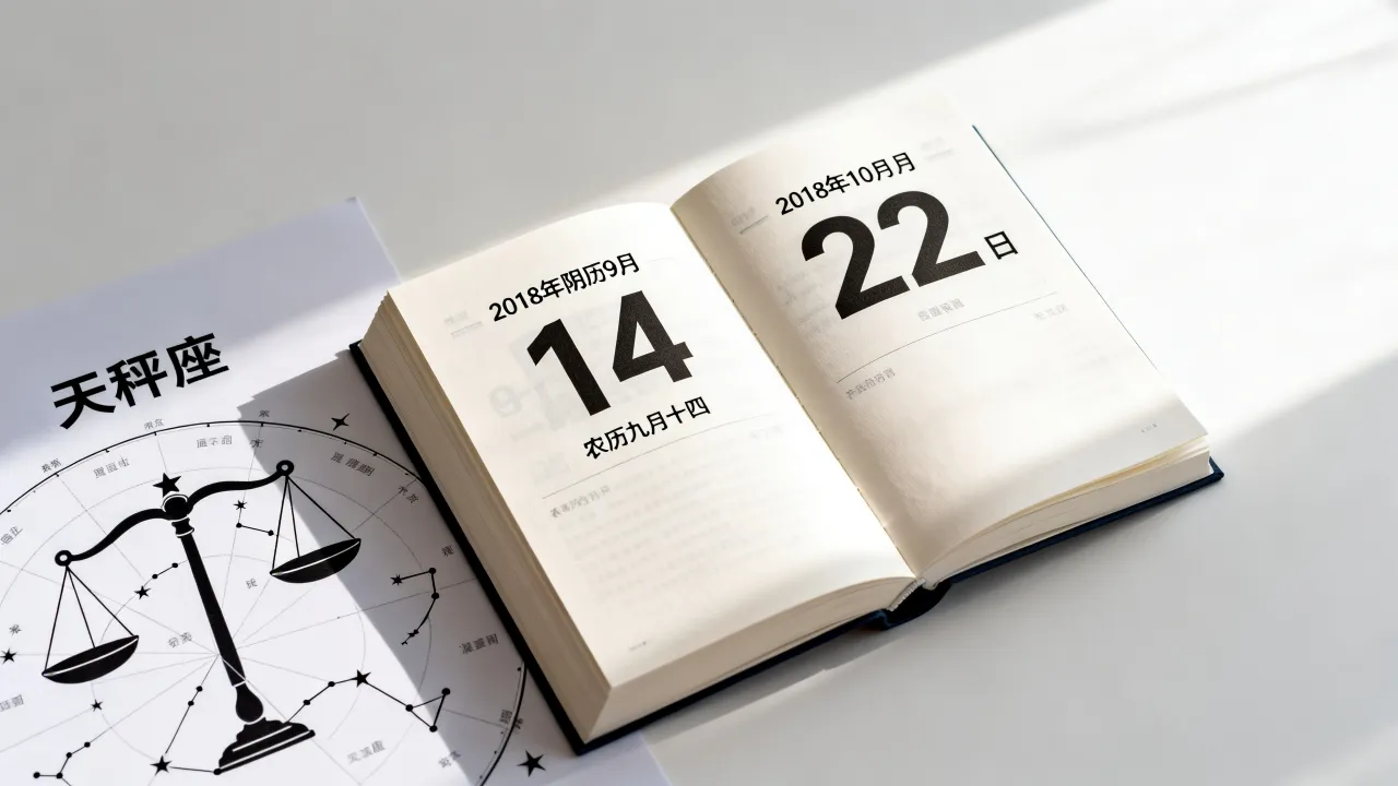 2018年阴历9月14是什么星座？农历九月十四是几月几号