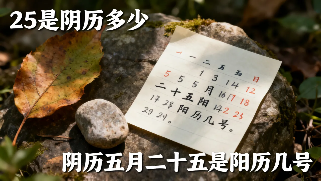 25是阴历多少,阴历五月二十五是阳历几号 25是阴历多少,阴历五月二十五是阳历几号
