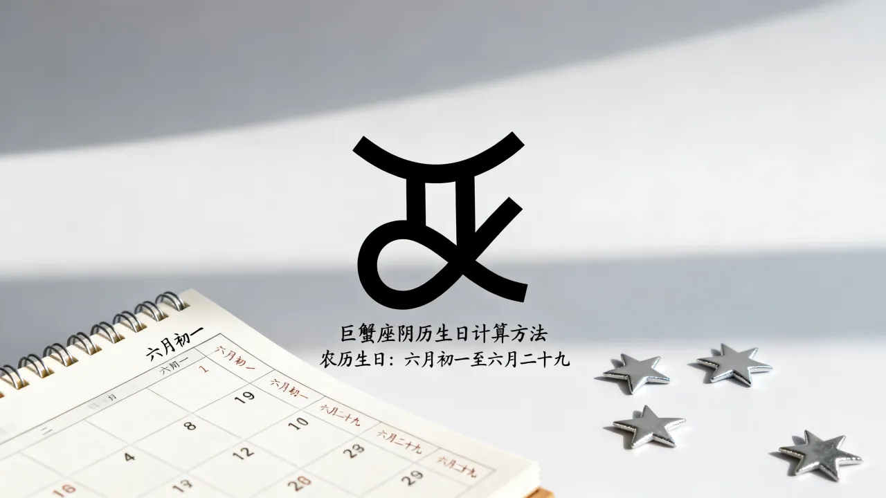 巨蟹座阴历生日怎么算,巨蟹座农历生日是几月几号到几月几号? 巨蟹座阴历生日怎么算,巨蟹座农历生日是几月几号到几月几号?