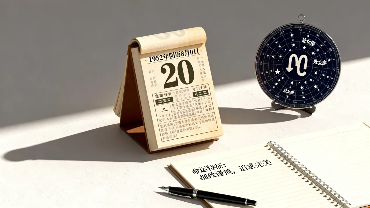 1952年阴历8月20日是什么星座,农历八月二十出生人的命运 1952年阴历8月20日是什么星座,农历八月二十出生人的命运