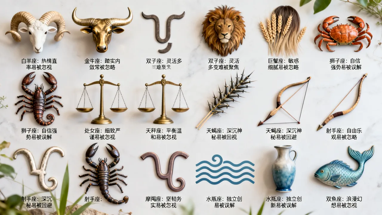 十二星座中哪些星座容易被忽视？被忽视的星座有哪些特征