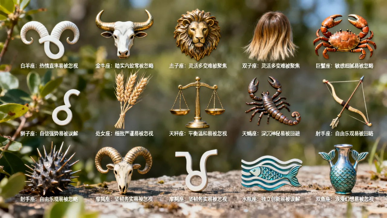 十二星座中哪些星座容易被忽视？被忽视的星座有哪些特征
