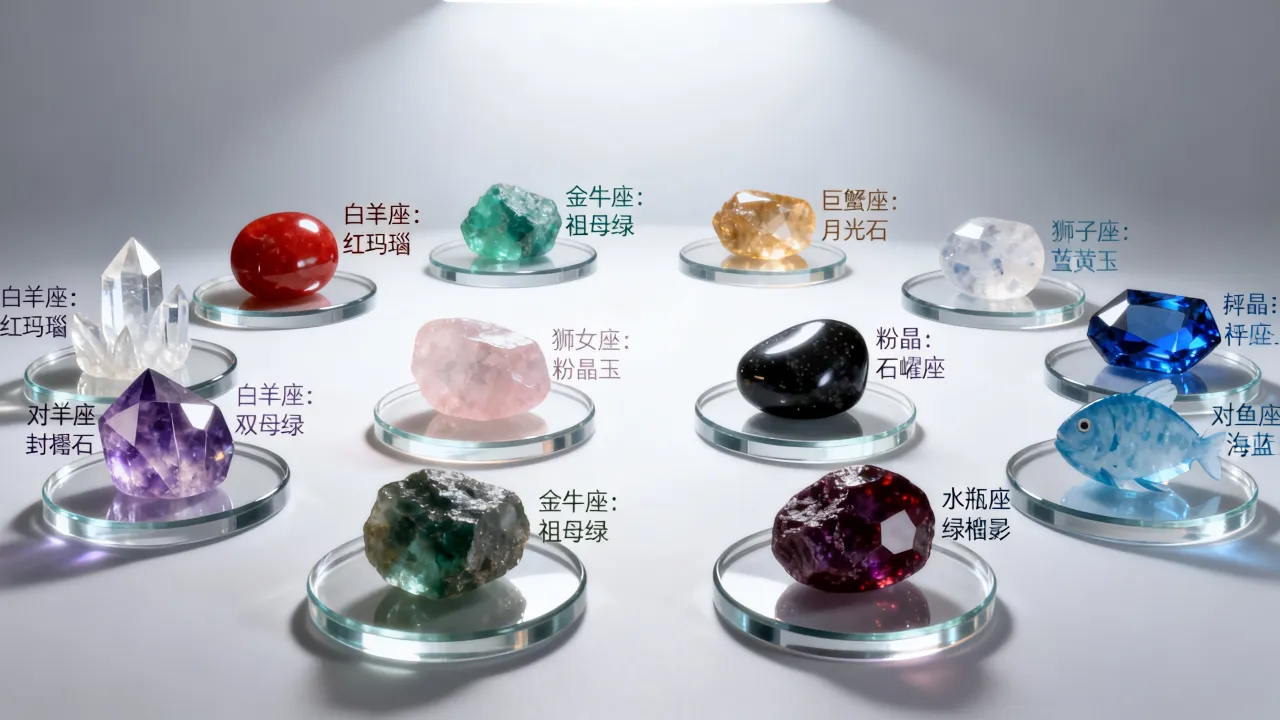 十二星座的幸运石是什么？你的星座守护石有哪些，怎么选最旺运？