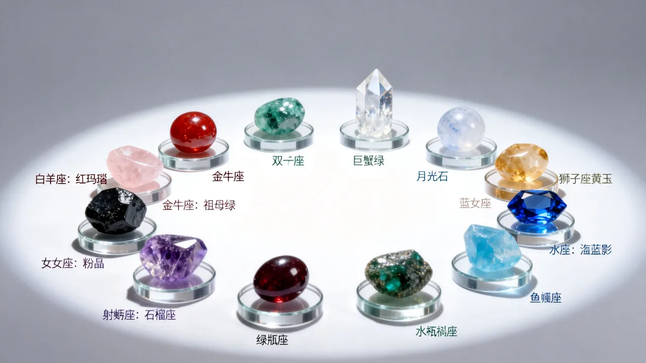 十二星座的幸运石是什么？你的星座守护石有哪些，怎么选最旺运？