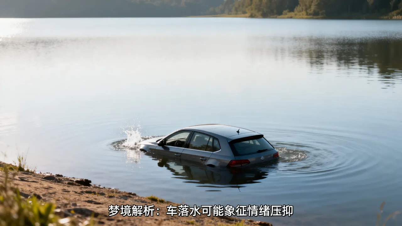 梦到车子开进水里是好是坏，周公解梦梦见车落水有何预兆？