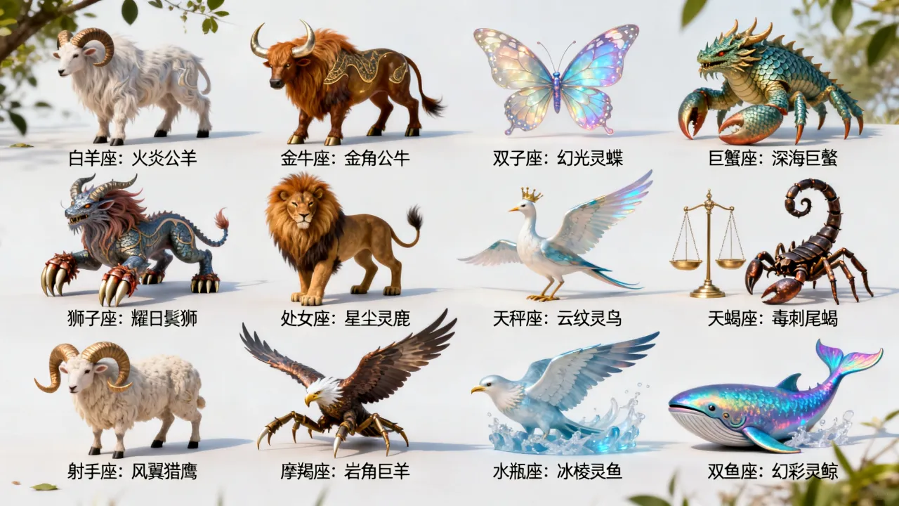 十二星座变魔兽是怎么回事？十二星座魔兽大全