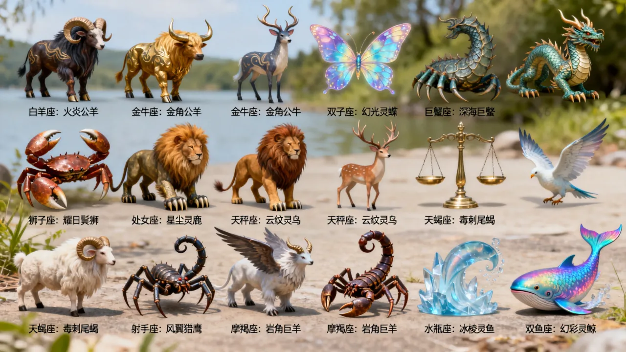 十二星座变魔兽是怎么回事？十二星座魔兽大全