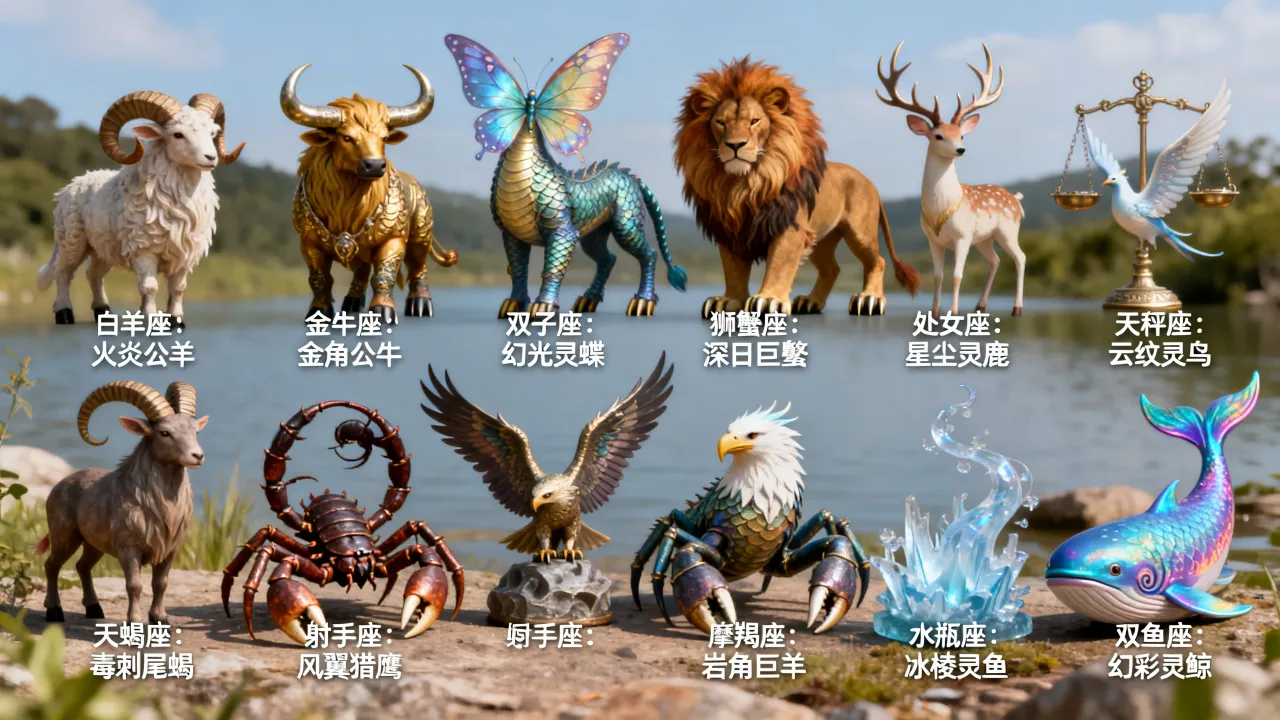 十二星座变魔兽是怎么回事？十二星座魔兽大全