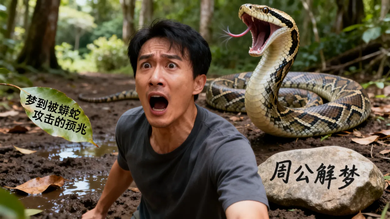 梦到被蟒蛇攻击是什么预兆？梦见被蟒蛇攻击暗示什么周公解梦