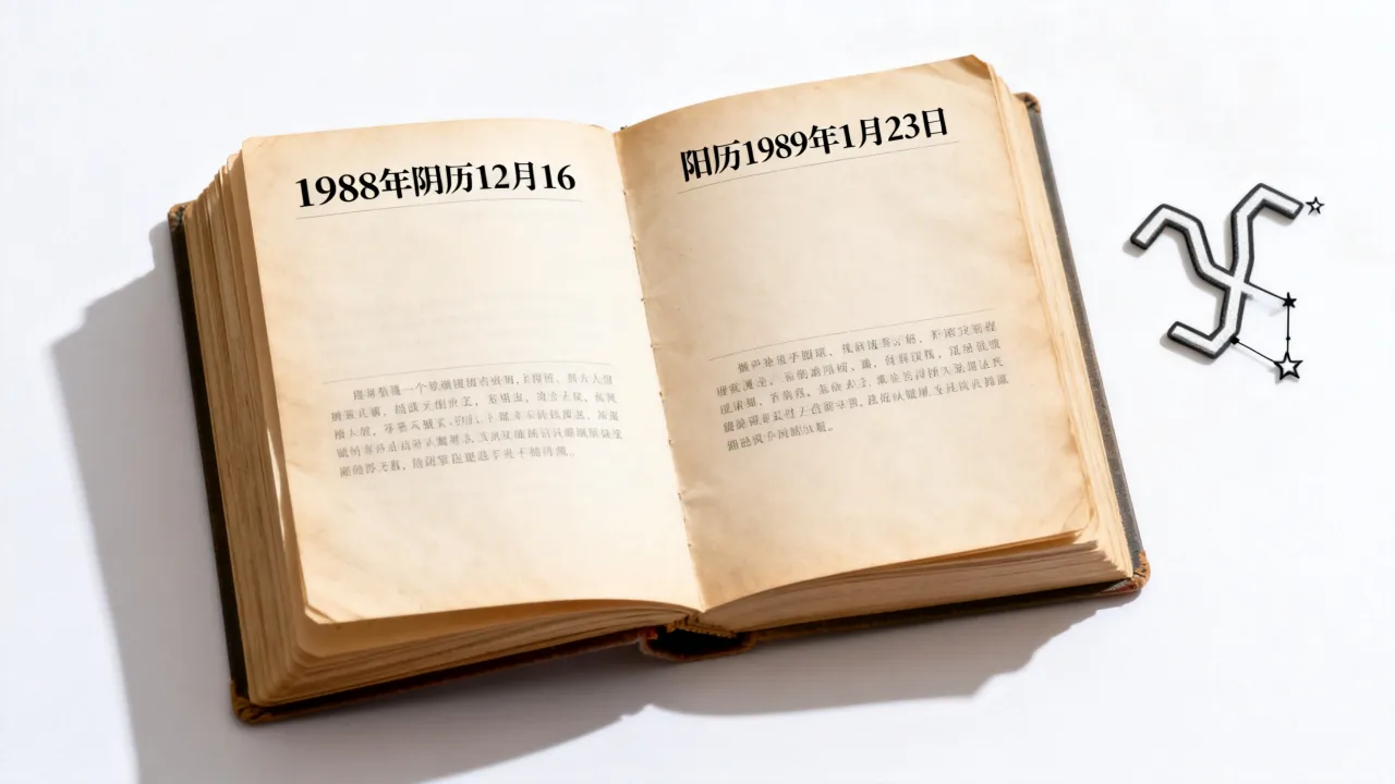 88年阴历12月16是阳历几号，1988年腊月十六是什么星座？