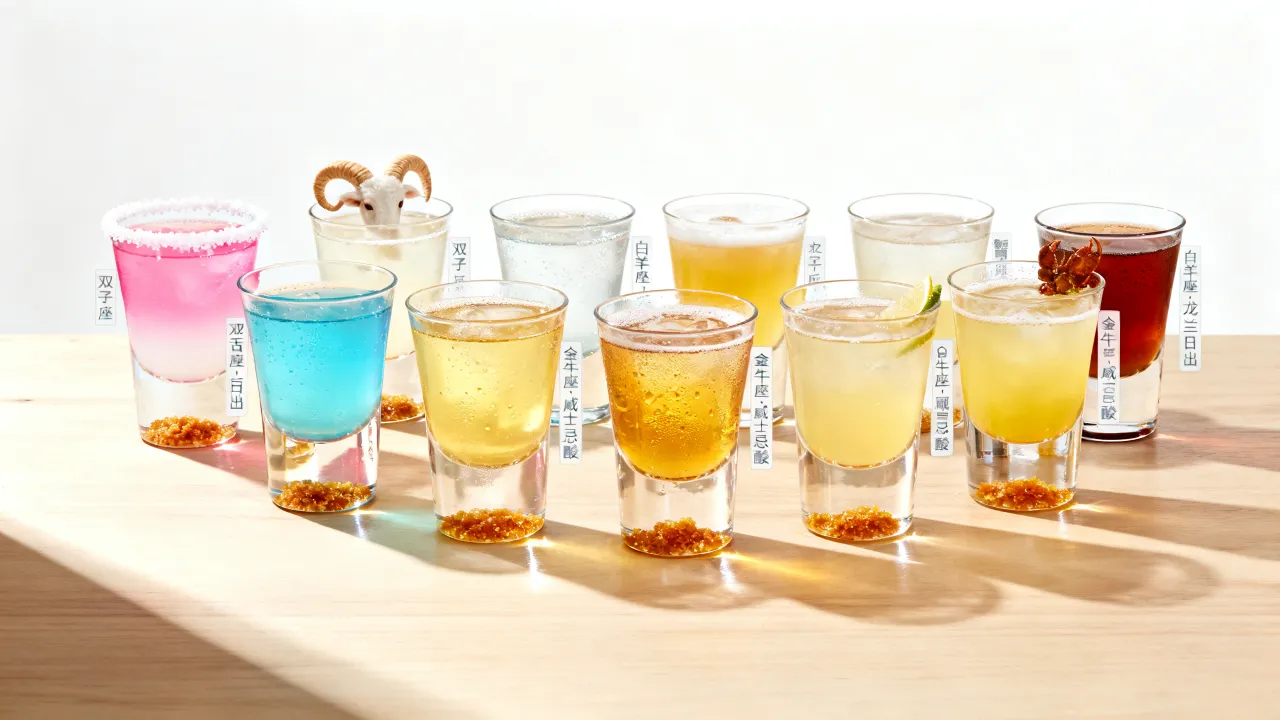 十二星座各代表什么鸡尾酒?你的星座专属酒是哪杯? 十二星座各代表什么鸡尾酒?你的星座专属酒是哪杯?