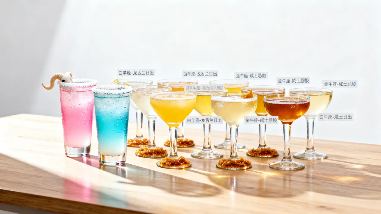 十二星座各代表什么鸡尾酒?你的星座专属酒是哪杯? 十二星座各代表什么鸡尾酒?你的星座专属酒是哪杯?
