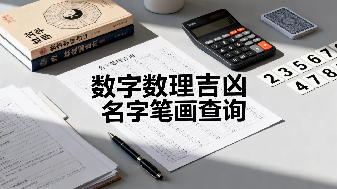 数字数理吉凶怎么看的，名字笔画数理吉凶查询准吗
