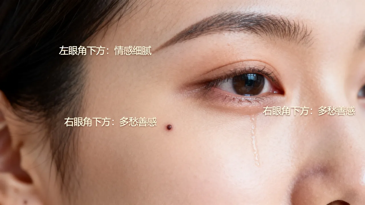流泪痣的位置与命运图准吗,流泪痣位置命运图解怎么看 流泪痣的位置与命运图准吗,流泪痣位置命运图解怎么看