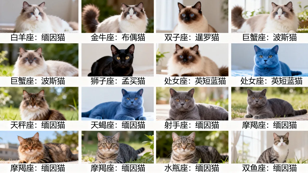 十二星座各代表什么猫?十二星座对应的专属猫咪是什么,你的星座最配哪种猫 十二星座各代表什么猫?十二星座对应的专属猫咪是什么,你的星座最配哪种猫